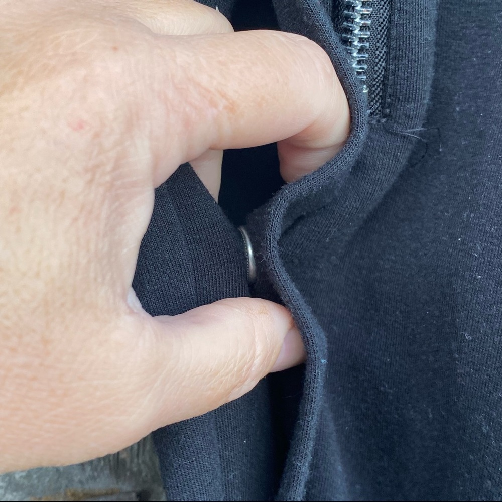Carbon Side Snap black Breakaway Jogger Sweatpants with pockets size L - Picture 2 of 5
